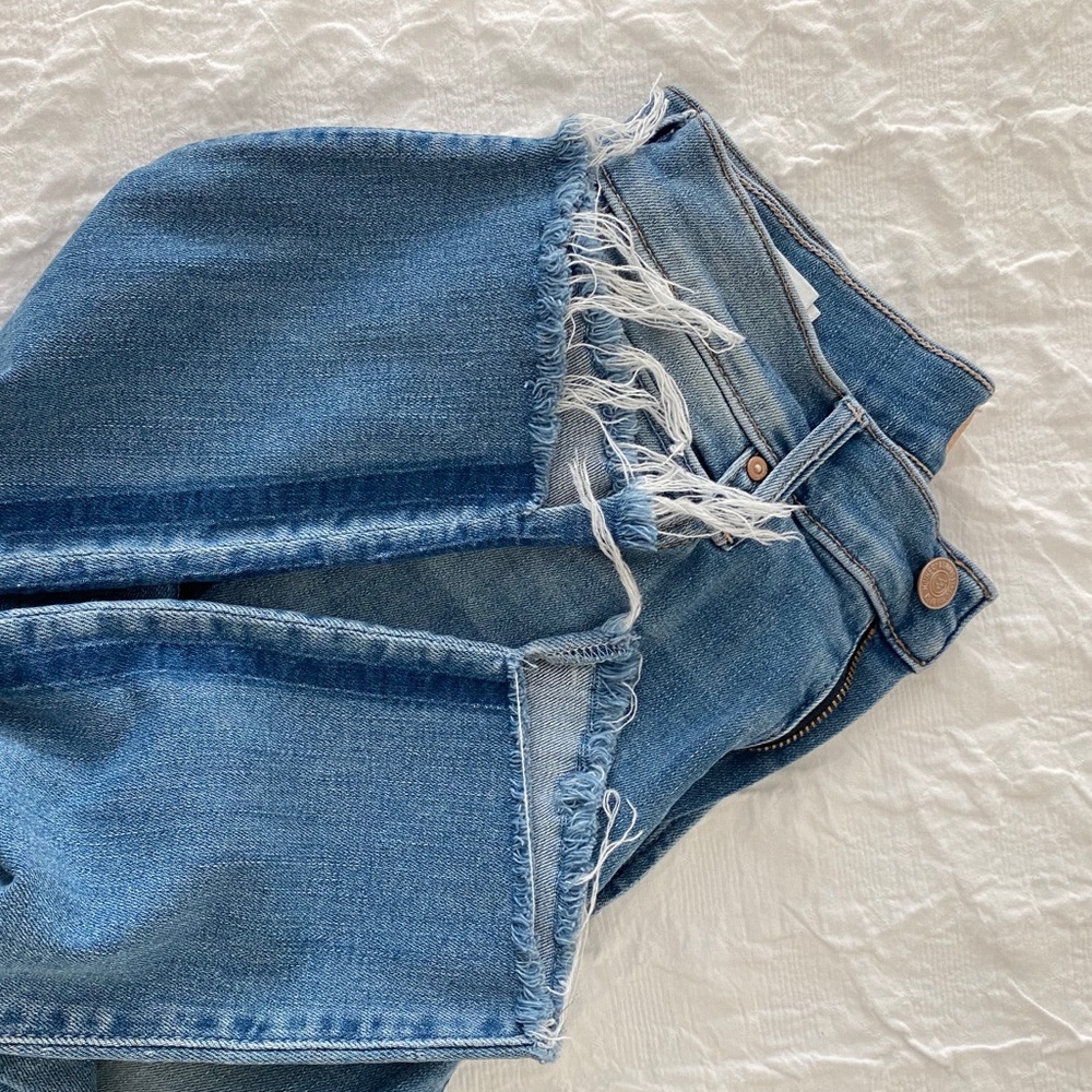 MOTHER Stunner Side-Stripe Ankle Fray Skinny Jeans - Picture 11 of 11